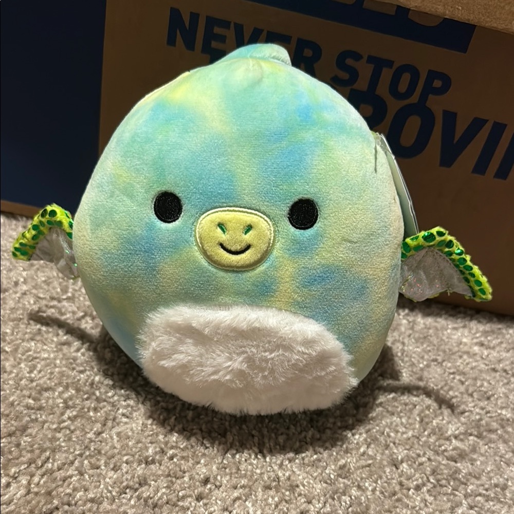 Squishmallows Tie-Dye Dragon Plush